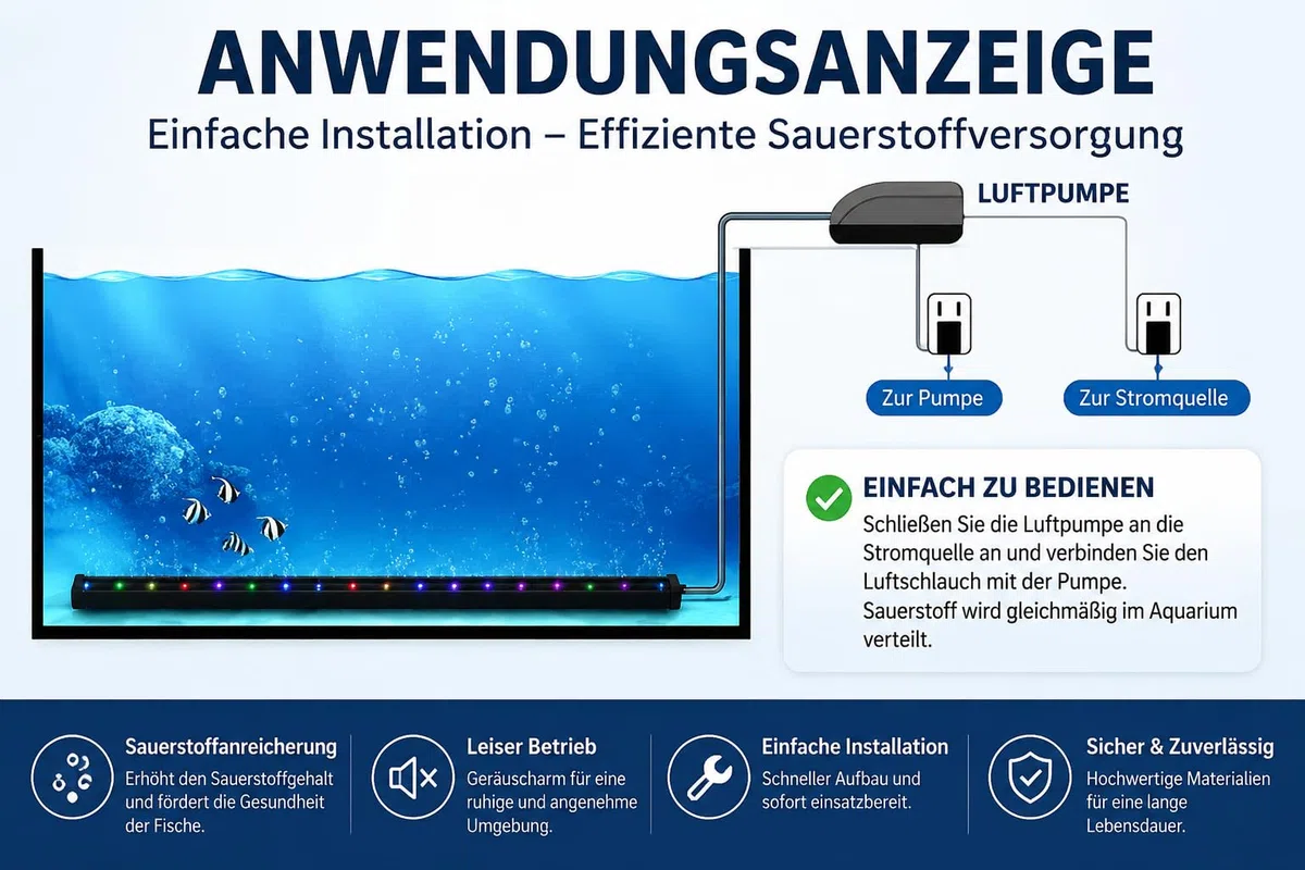 Pierre à bulles LED pour aquarium, diffuseur d'air RVB avec 7 couleurs changeantes, éclairage d'aquarium submersible et barre à bulles d'air pour eau douce et eau de mer