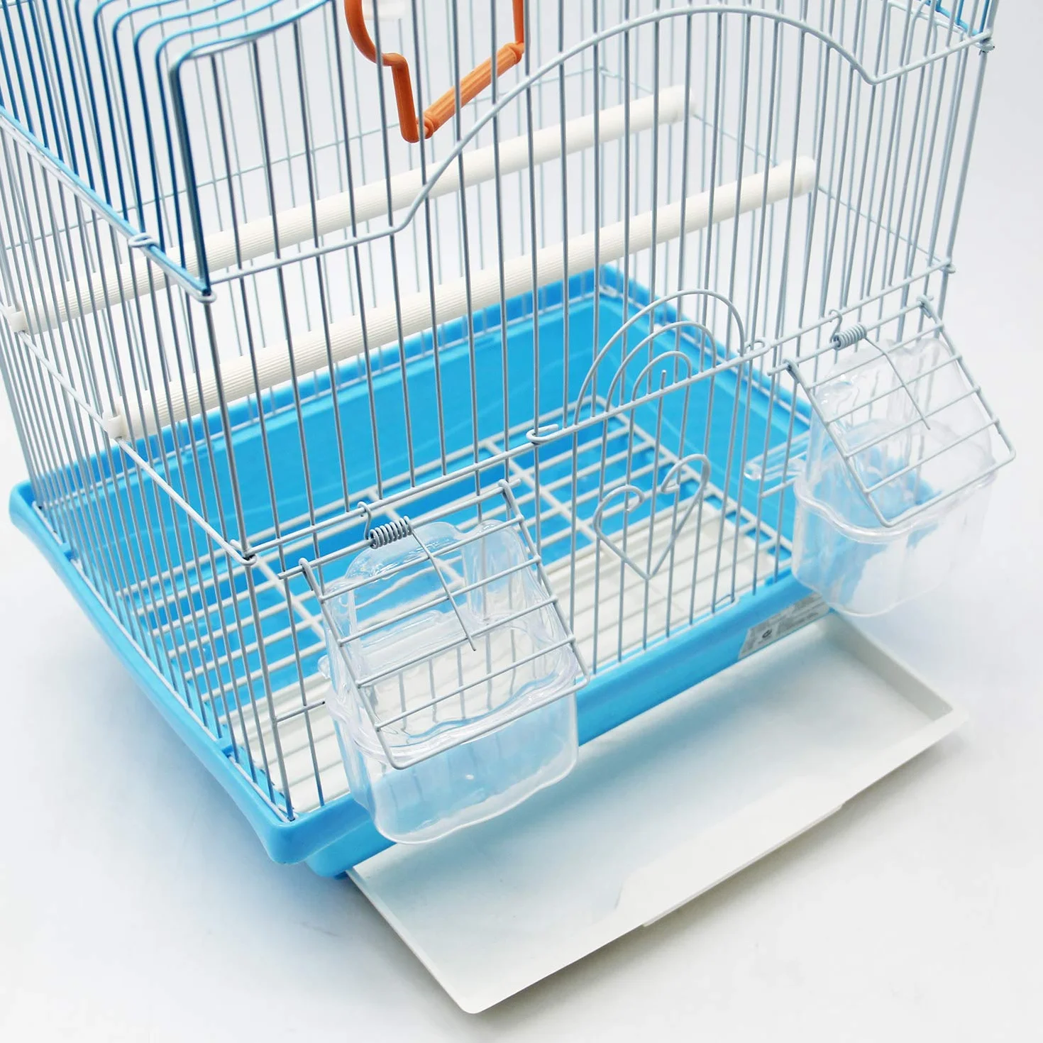 BPS Cage à Oiseaux Volière Perruche Canaris avec Mangeoire Abreuvoir Saut Perches pour Repos 30x23x39 cm Couleur Aléatoire BPS-1187