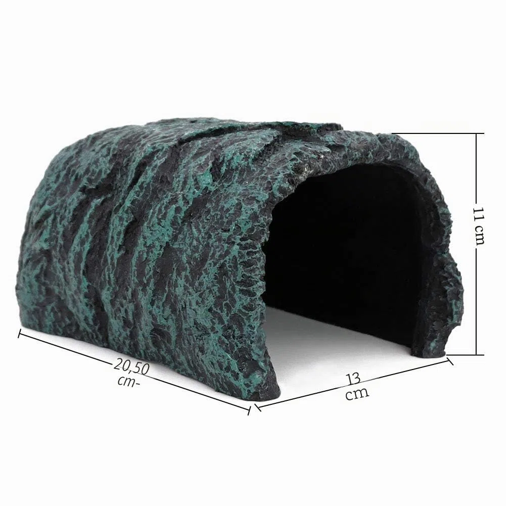 M.Z.A Cave d'aquarium pour Reptile, cachette pour Reptile, cachette de Roche, Grotte pour Aquarium, Reptile, Tortue, Petit lézard, Amphibiens