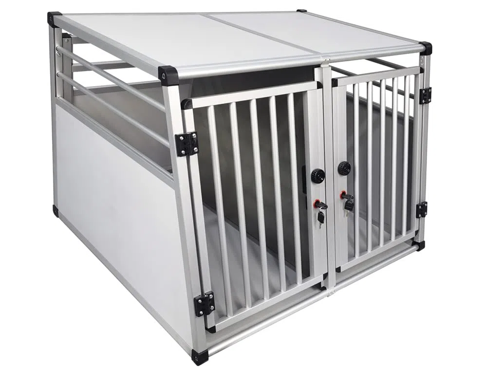 Heller 62393 Boîte de transport en aluminium double 92 x 88 x 68 cm