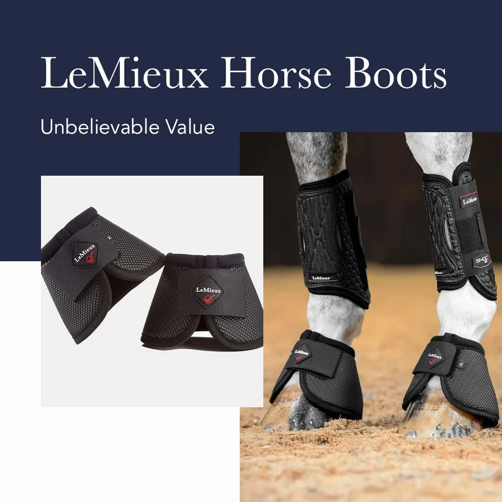 LeMieux Paire de Cloches en Caoutchouc, Bottes Overreach Mixte