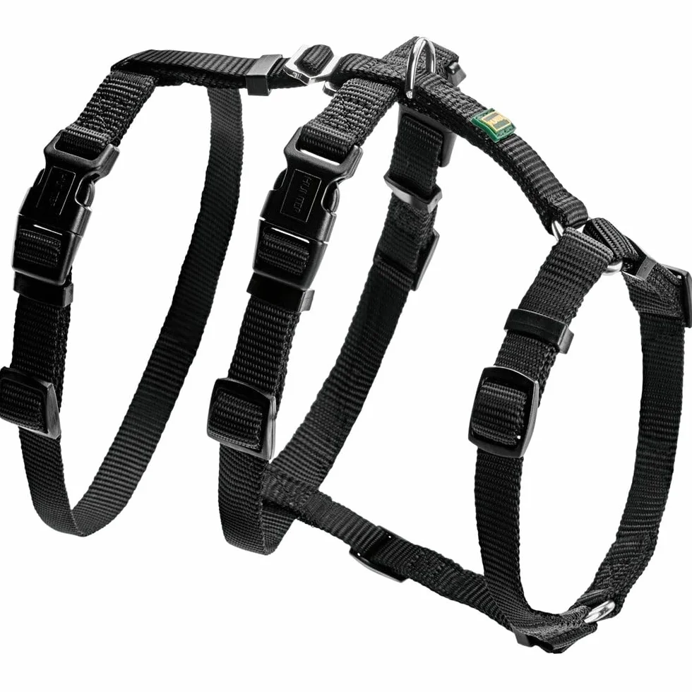 Hunter modèle Vario Rapid Harnais de sécurité Anti-Panique pour Chiens anxieux. en Nylon Souple et résistant aux déchirures