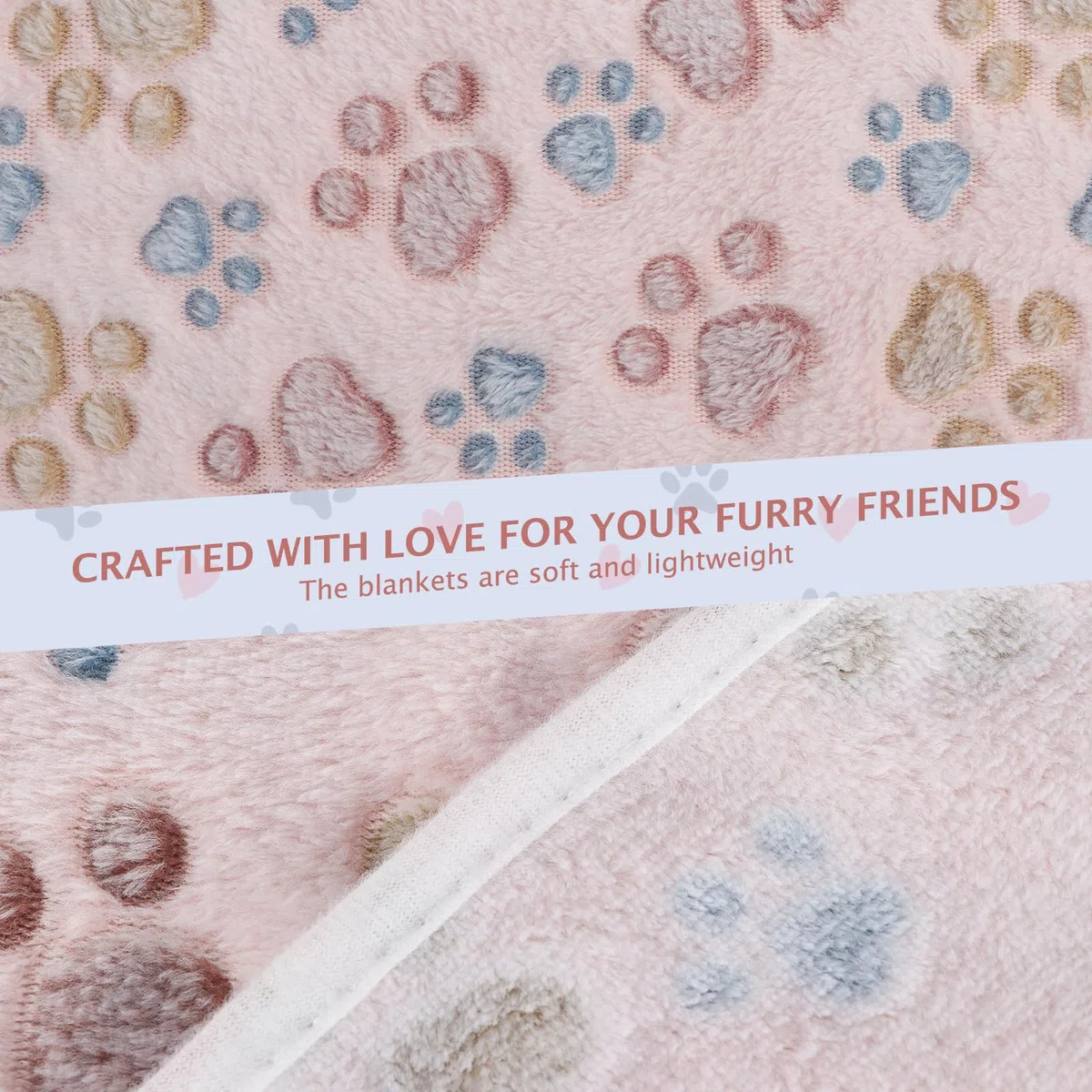 BVAGSS Couverture pour Chien Chaton, 6 Pièces Moelleux Épais en Flanelle Lavable Animaux Coussin pour Petits et Moyens Chiots et Chatons XH075 (60 x 40 cm, Beige)