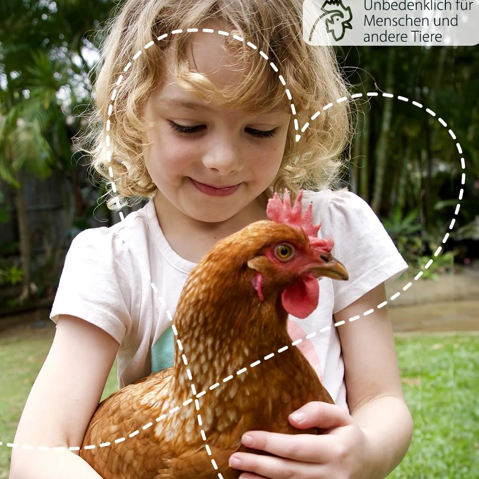 Petigi GeflügelHerz Protection 100% Naturelle Contre Les acariens 25 kg Bain de poussière pour Poulets Poudre Contre Les acariens Bain de Sable Bain Sec Poudre d'acariens Agent Anti-acariens