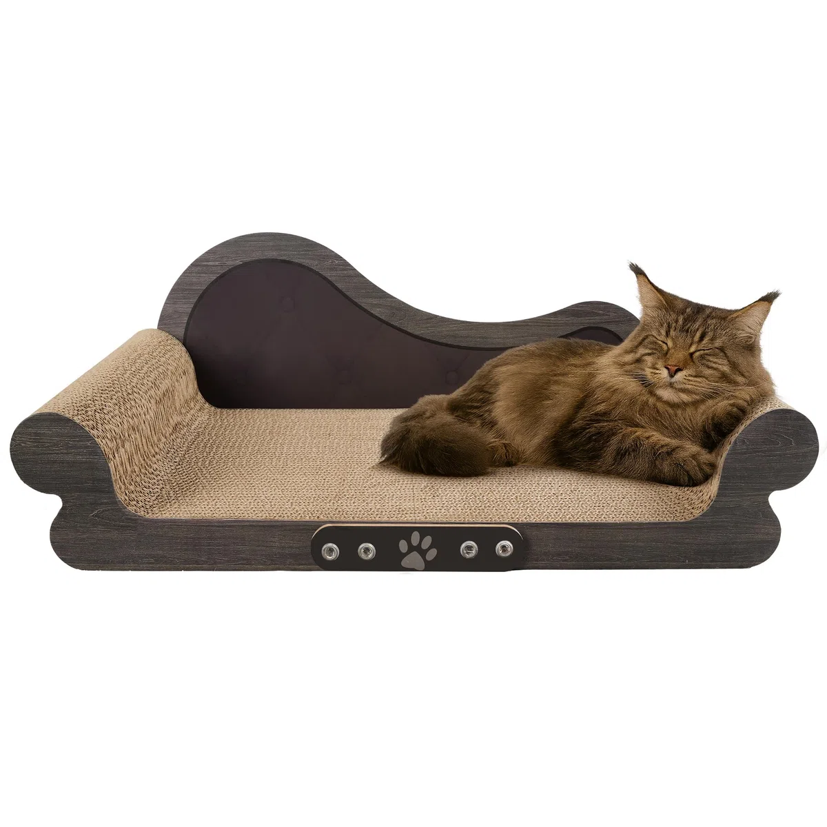 Griffoir pour Chat XXL - Grattoir Chat 68cm Design Canapé - Carton Ondulé Renforcé - pour Lit Chats et Salon