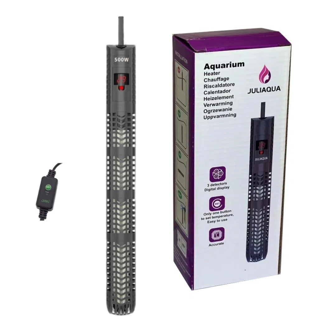 Chauffage Aquarium avec Affichage Température Eco Réchauffeur réglable 50W/100W/200W/300W/500W (Y5-500W)