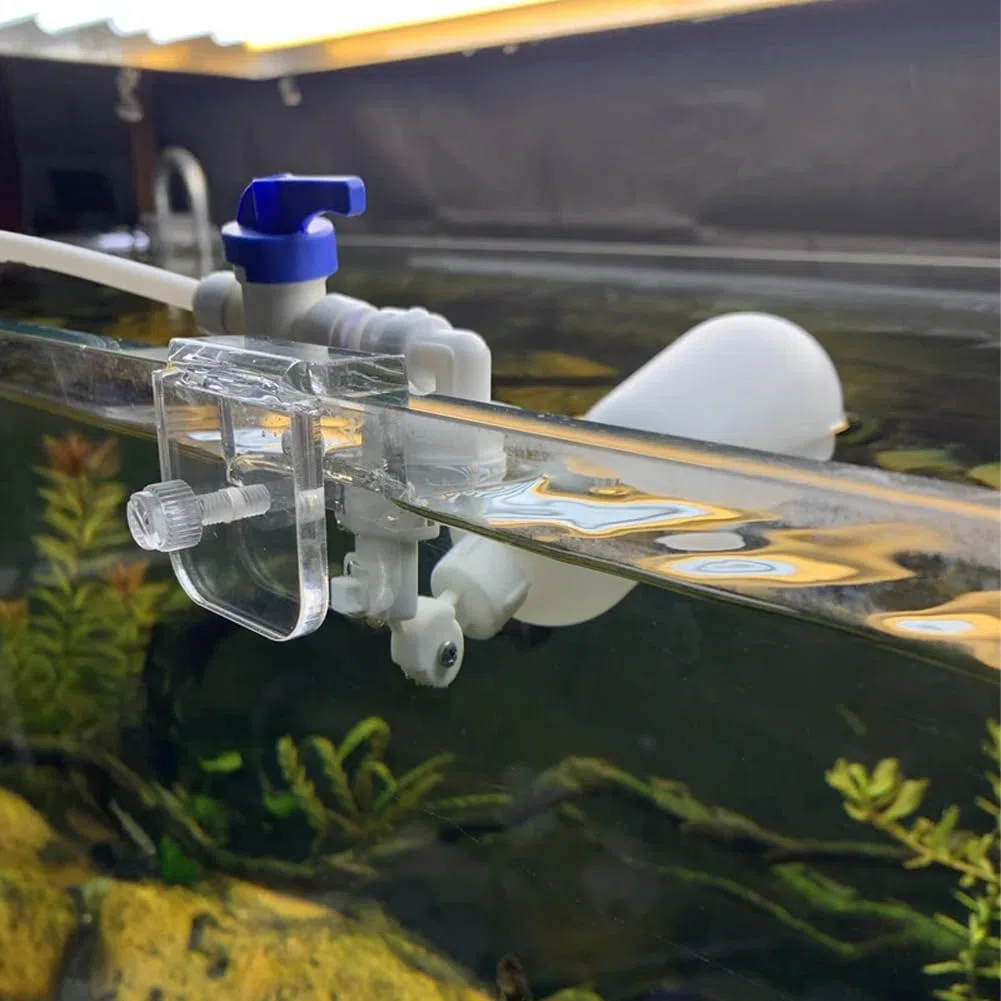 Joyzan Contrôleur D'eau Automatique pour Aquarium, Remplisseur Réglable De Niveau D'Eau En Plastique Remplissage Système Régulation du Montage Robinet Fotteur Poissons D'Aquarium à Bille Flottant