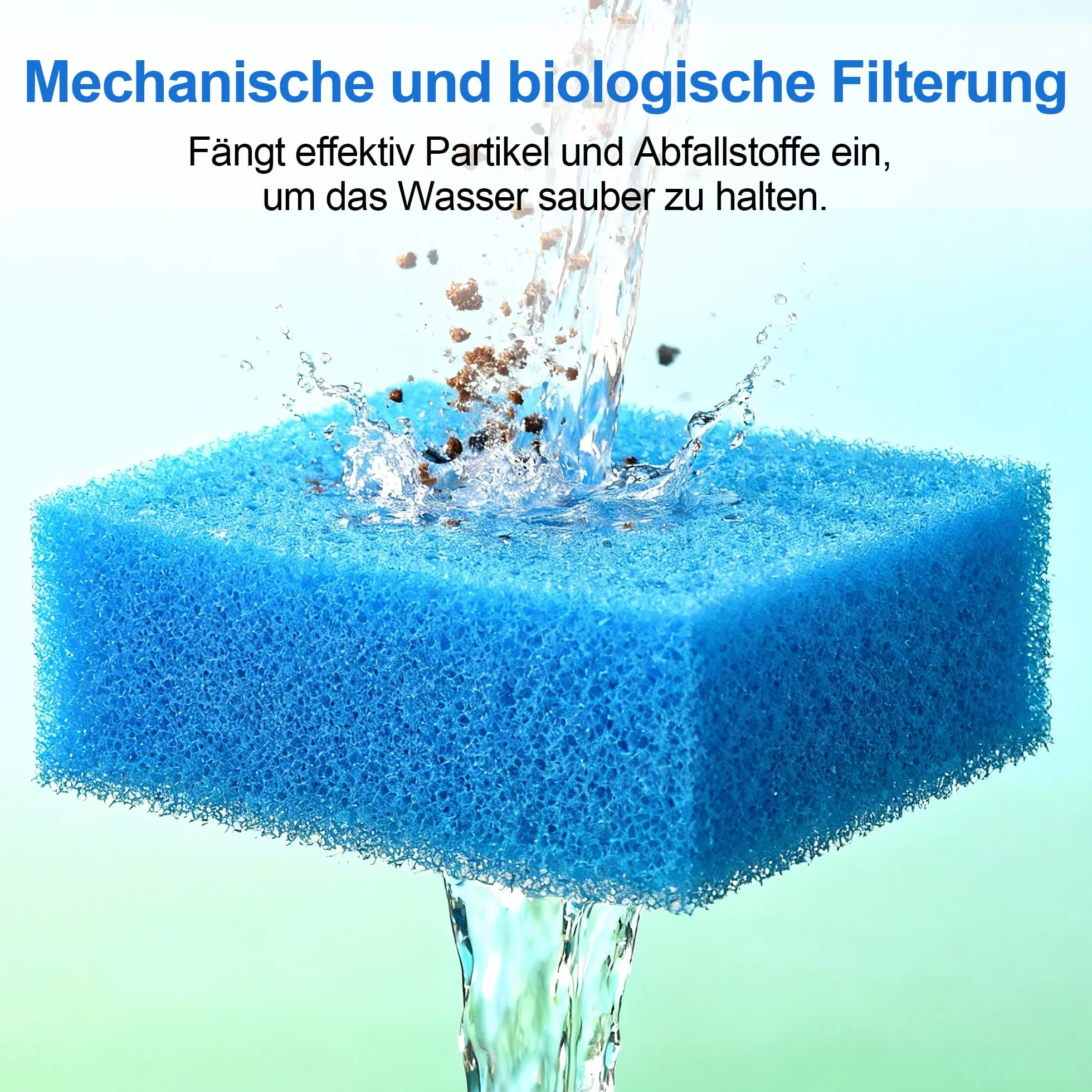 Fentar Kit de 16 Mousse Filtre Aquarium pour Juwel Bioflow M / 3.0, Ensemble pour Filtre Aquarium Incluant Mousse au Charbon, Mousse Biologique, Mousse Grosse et Fine Densité, Éliminateur de Nitrates