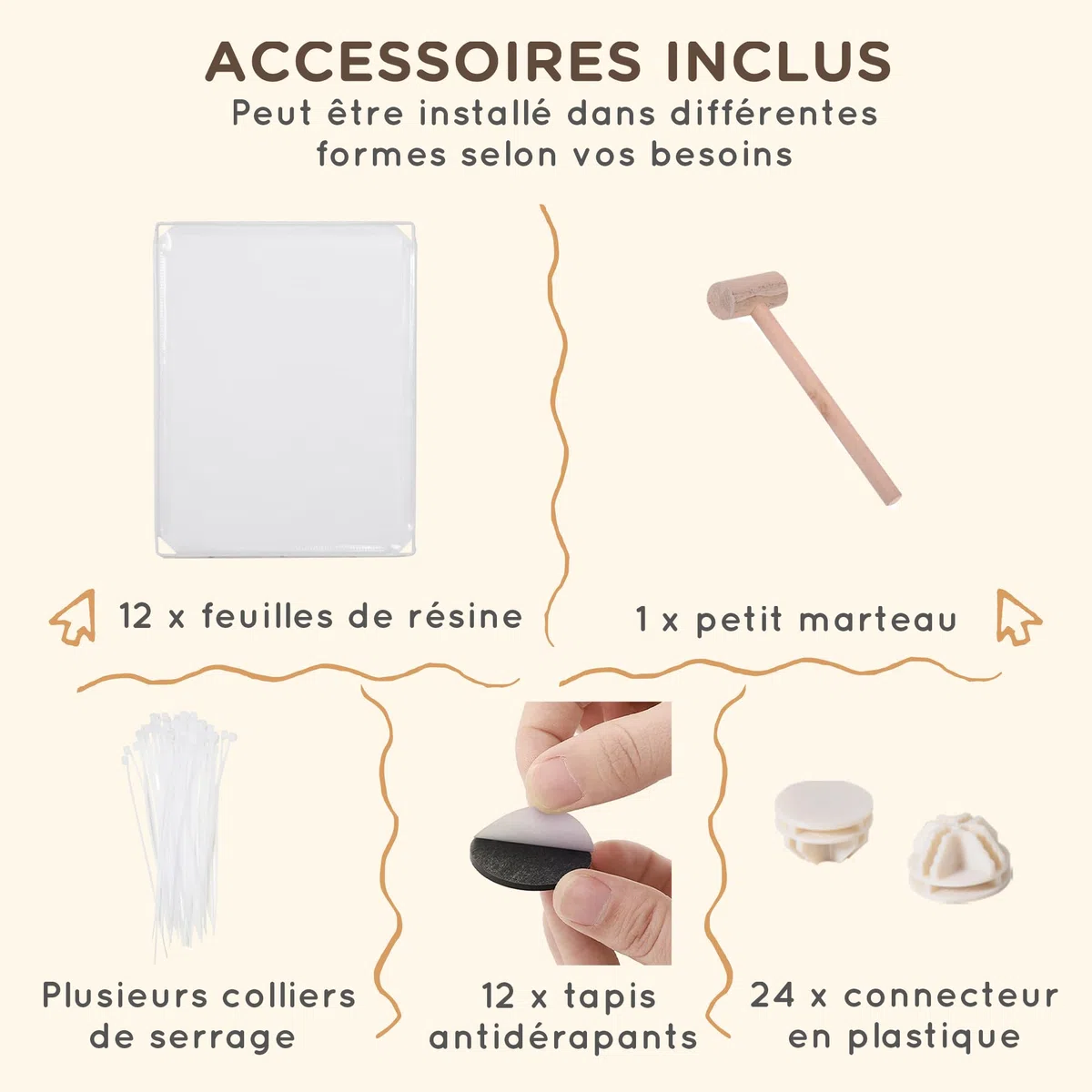 PawHut Enclos Parc modulable pour Petits Animaux 12 Panneaux pour Chiot, Cochon 105 x 105 x 45 cm Blanc