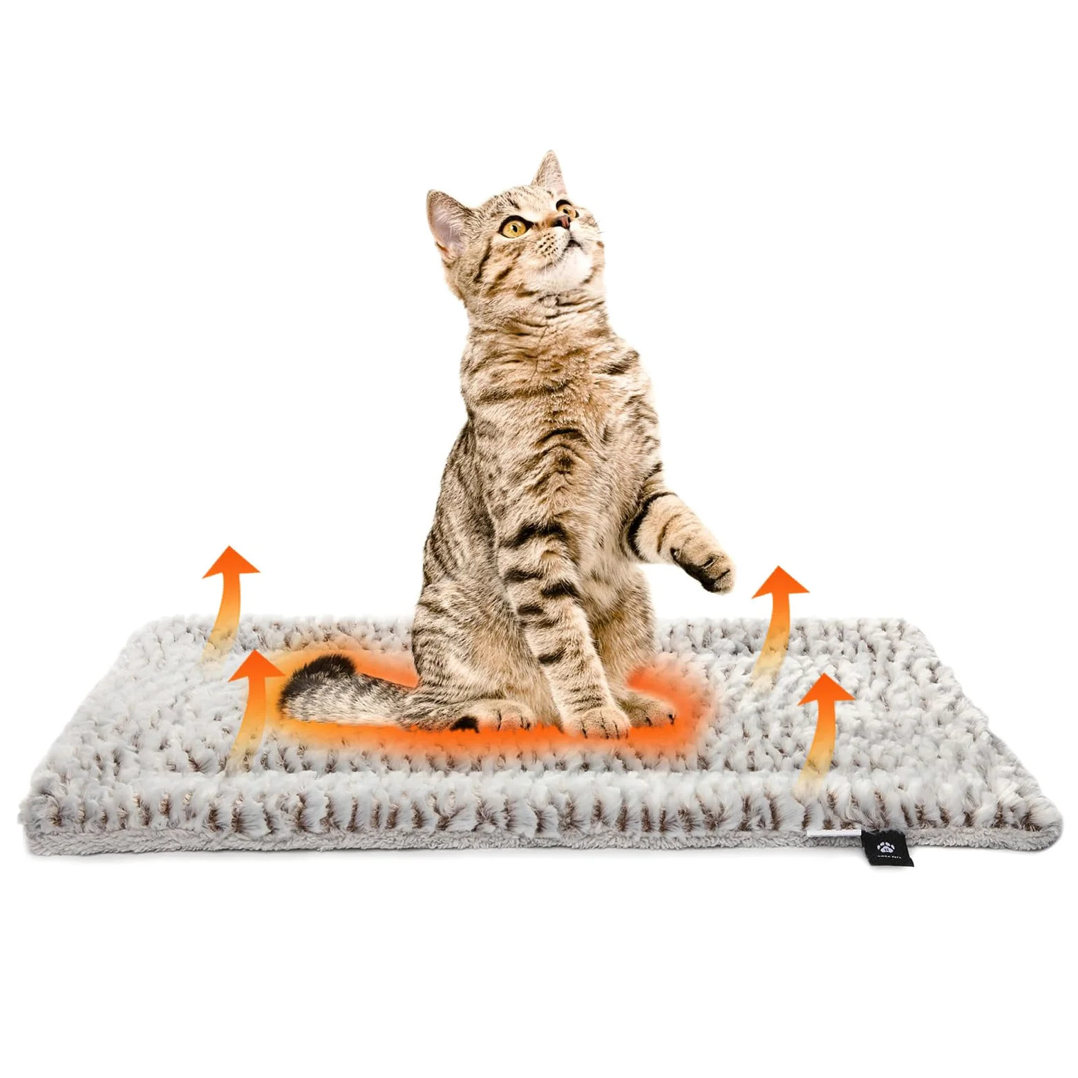 Mora Pets Tapis Chauffant pour Chat Coussin Auto Chauffant Chat Couverture Chauffant sans électricité Tapis Thermique Lavable 56 x 42 cm