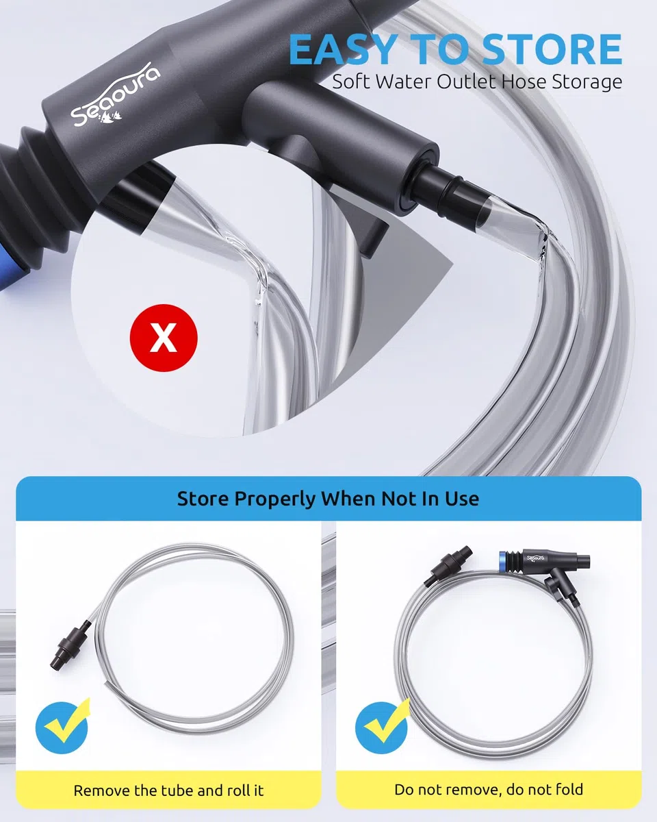 Pompe à siphon pour aquarium