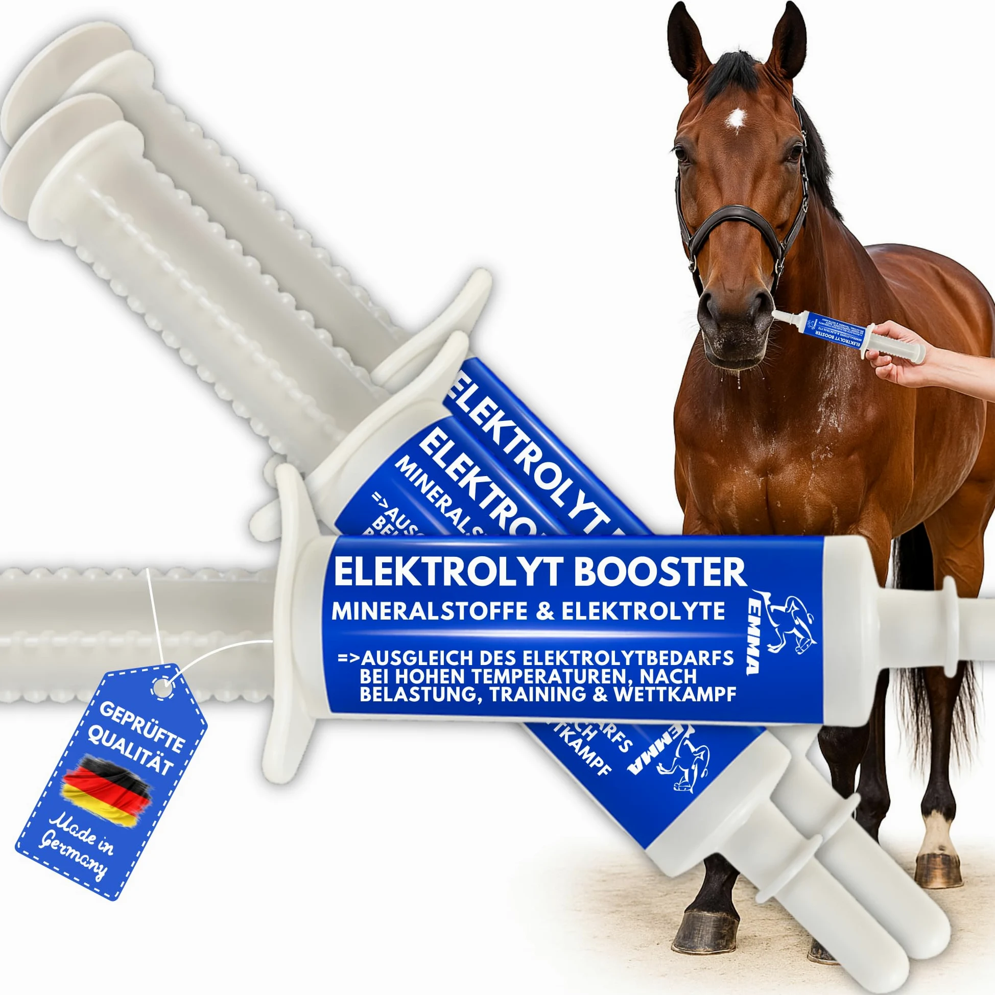 Electrolytes Cheval Pâte vitaminée pour Chevaux I Vitamine b Complexe Cheval I Electrolytes pour Chevaux Sodium Potassium Magnésium Cheval Nourriture minérale Chevaux après diarrhée Sels minéraux 3pc