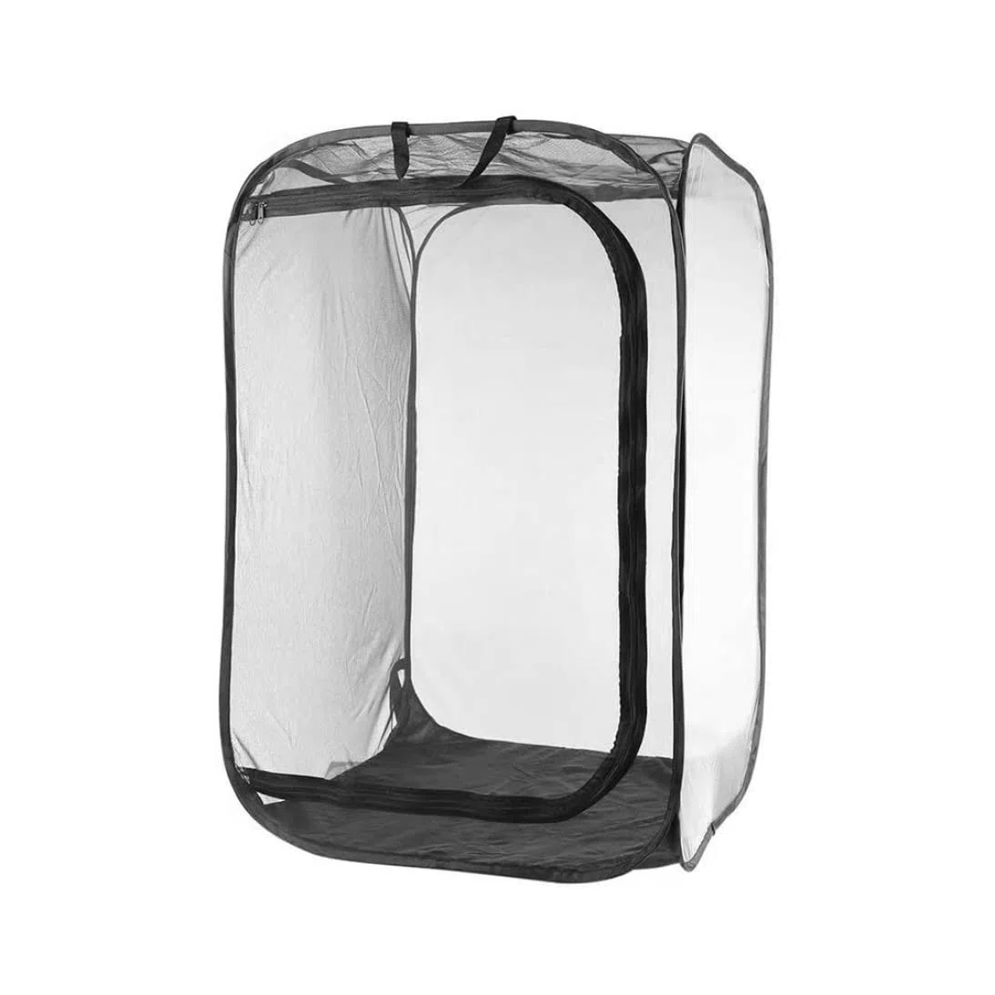 Illar Cage à papillons, boîtier à insectes à broder, transparent, fermeture éclair, chenille portable, Ha 3,5 x 30,5 cm