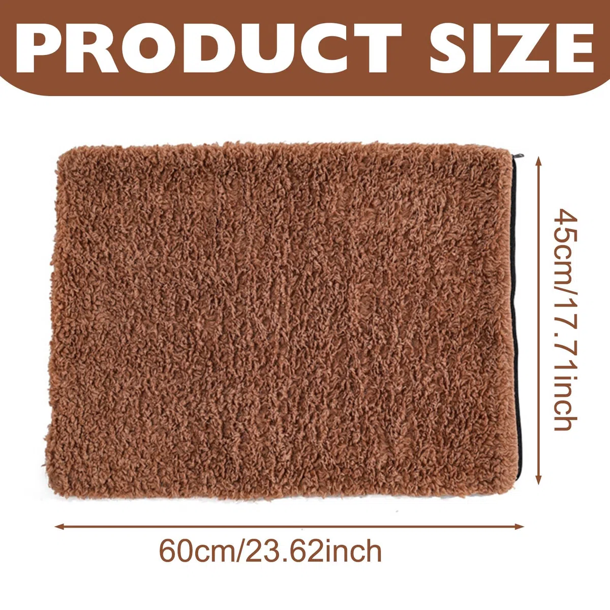 Coussin Chauffant pour Chat, Tapis pour Chien Tapis Hiver Thermique, TapisChien Auto-Chauffant, Coussin Chien Rétention de La Chaleur, Matelas Chien pour Chatons Chiots(60 * 45CM)