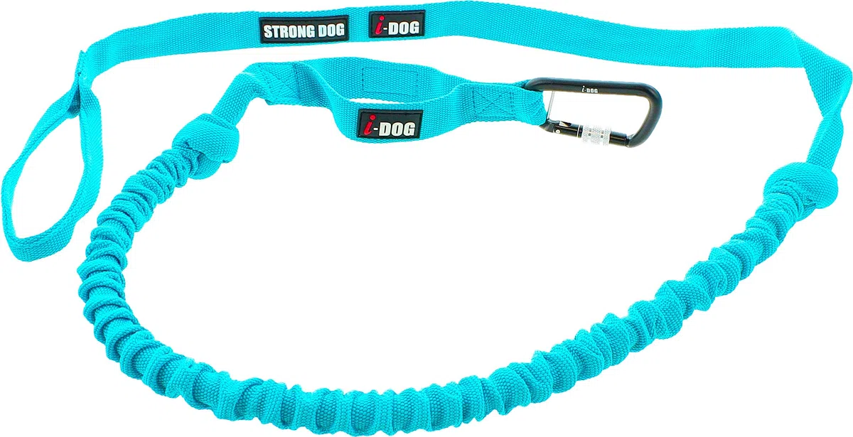Longe Opale Gamme ALM Coloris Bleu cani Cross, cani Rando, cani Jogging, cani Trail, Utilisation Intense Sportive ou Loisirs, I-dog est Une Marque Française. (Long Strong Dog, 240)