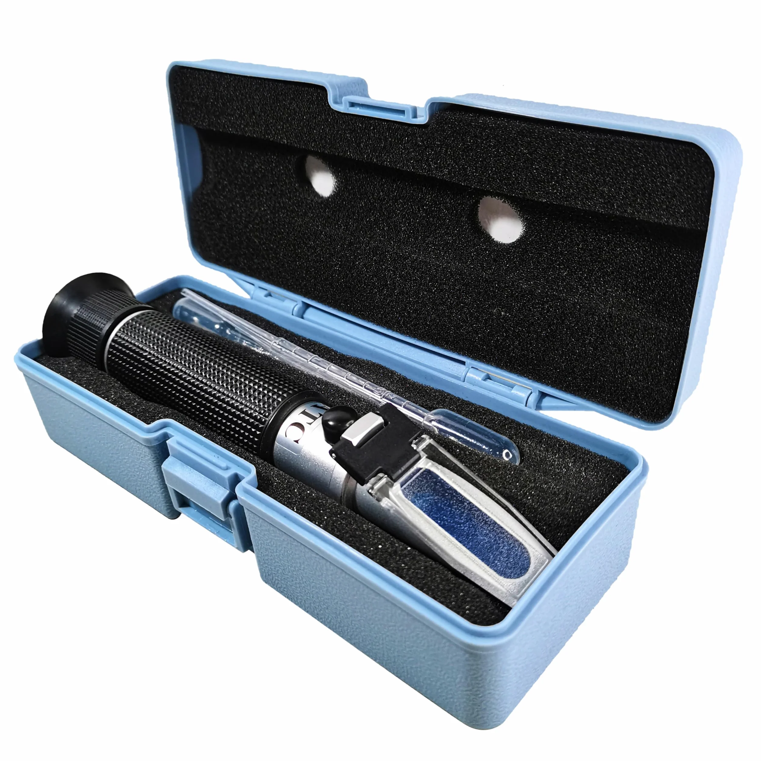 Salinity Réfractomètre de Mesure de salinité pour Aquariums d'eau de mer et d'eau Marine 0-100 PPT avec Compensation Automatique de la température