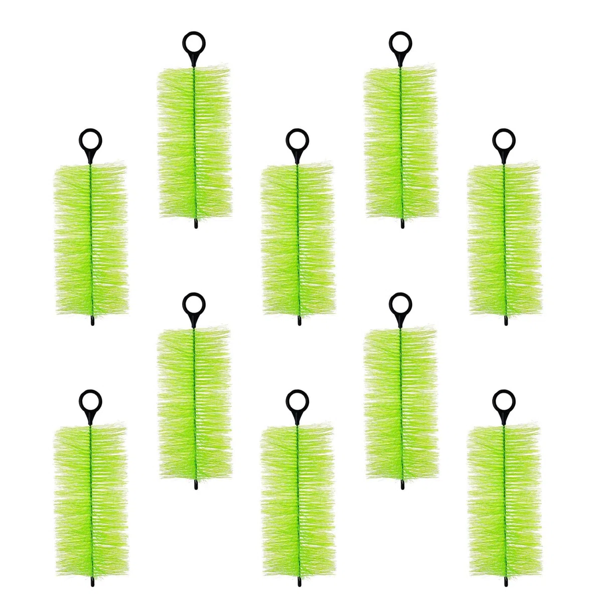 Lot de 10 brosses filtrantes pour bassin à poissons - Brosses de nettoyage efficaces - Filtrations d'eau en plein air - Systèmes de purification - Accessoires pour filtres de bassin - Média