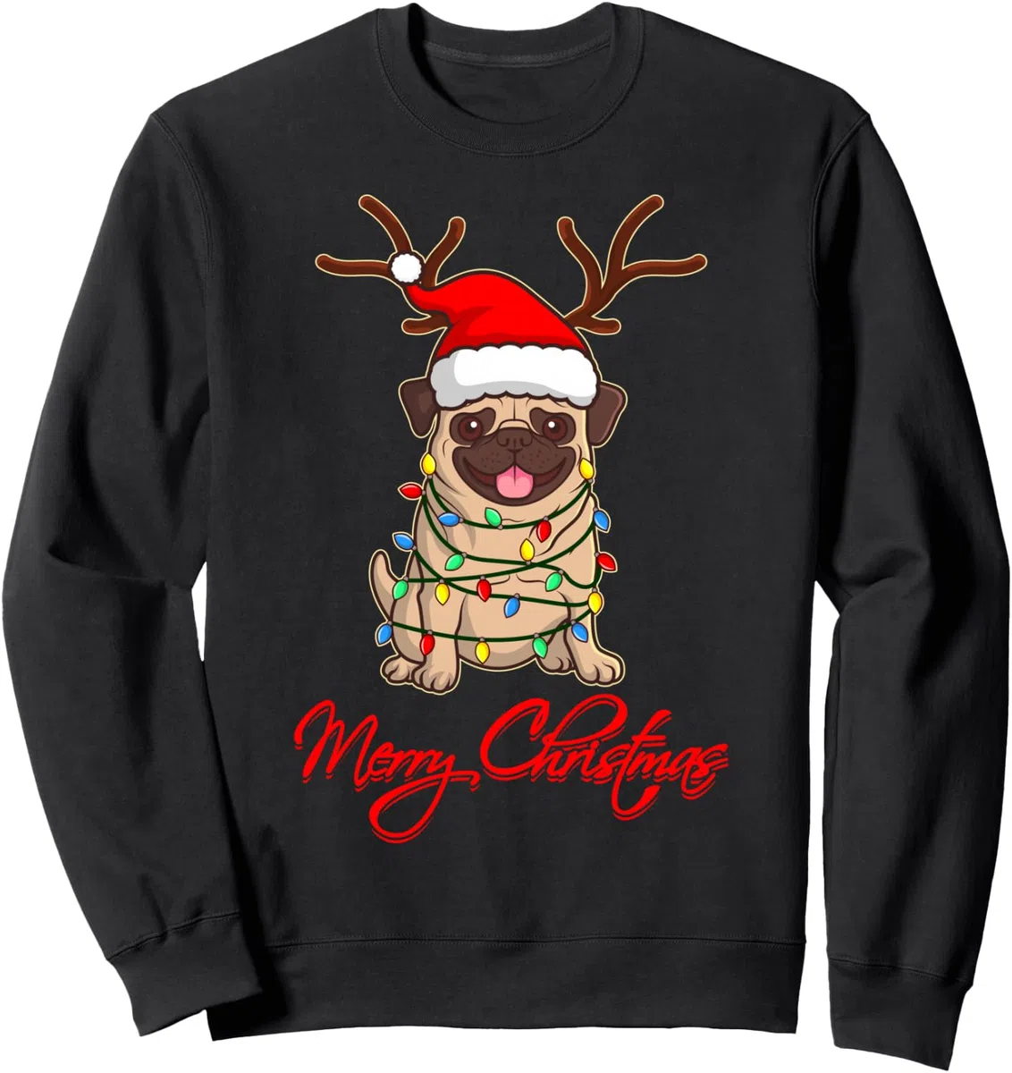 UGLY CHRISTMAS Sweater Carlin Cadeau Chien pour propriétaire de chien Sweatshirt