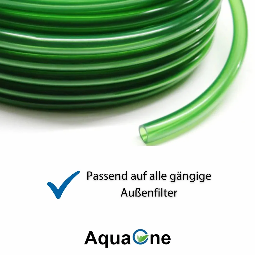 AquaOne Tuyau d'aquarium 12/16 mm 10 m I Tuyau d'aquarium de qualité supérieure Diamètre intérieur 12 mm I Tuyau d'arrosage flexible I Tuyau de pompe pour le nettoyage et le changement d'eau dans les