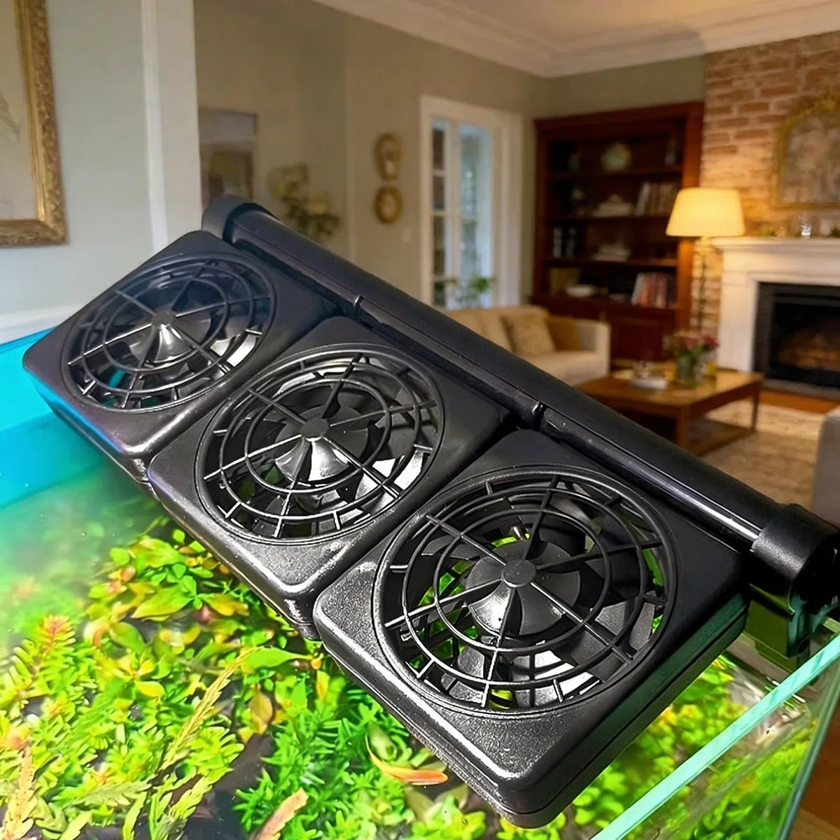 Ventilateur D'aquarium 3 Têtes, Ventilateur Aquarium, 7.2w Ventilateur De Refroidissement Pour Aquarium À 3 Têtes Avec Minuterie, 5 Vitesses Réglables, Refroidisseur D'aquarium Pour Aquarium De 60cm