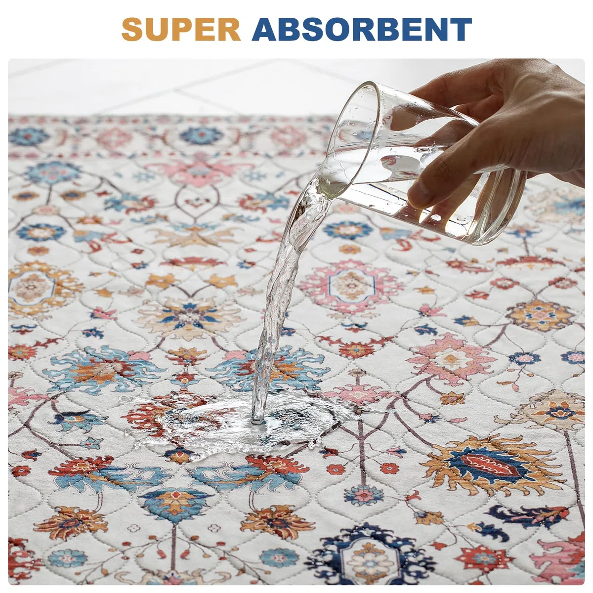 Tapis Éducateur pour Chien Lavable Réutilisable, Lot de 2 Tapis Propreté Ultra Absorbants pour Animaux, Lavable, Antidérapant, Convient aux Chiens, Chats, Lapins (Pattern 3, 61x91.5cm)