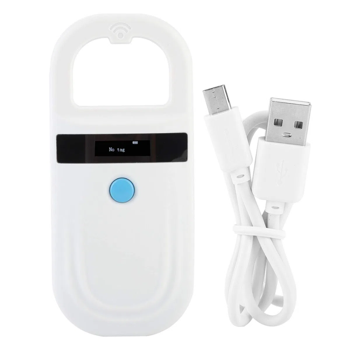 Lecteur de Puces électroniques EMID 134.2Khz/125Khz Scanner de Puces Animales Rechargeable Standard Scanner D'identification de Puces pour Animaux de Compagnie FDX-B (ISO 11784/11785), pour Animaux/an