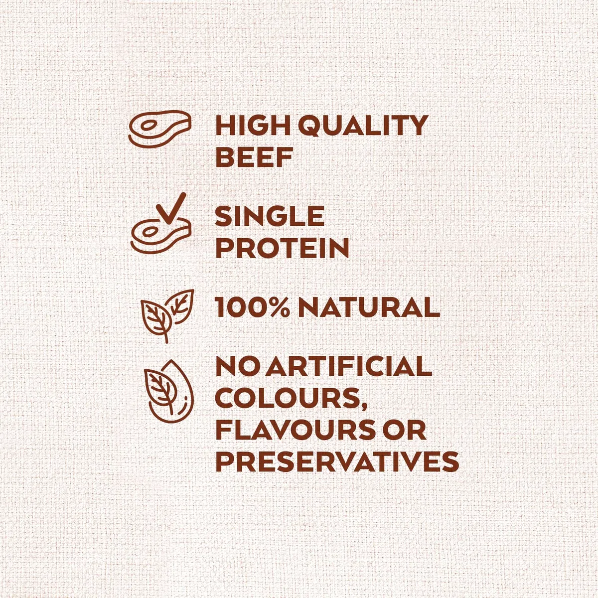 Nature's Variety - Freezed Dried - Cubes de Viande de Bœuf désossée lyophilisées pour Chiens - Boîte de 6 x 50g - Total 300g