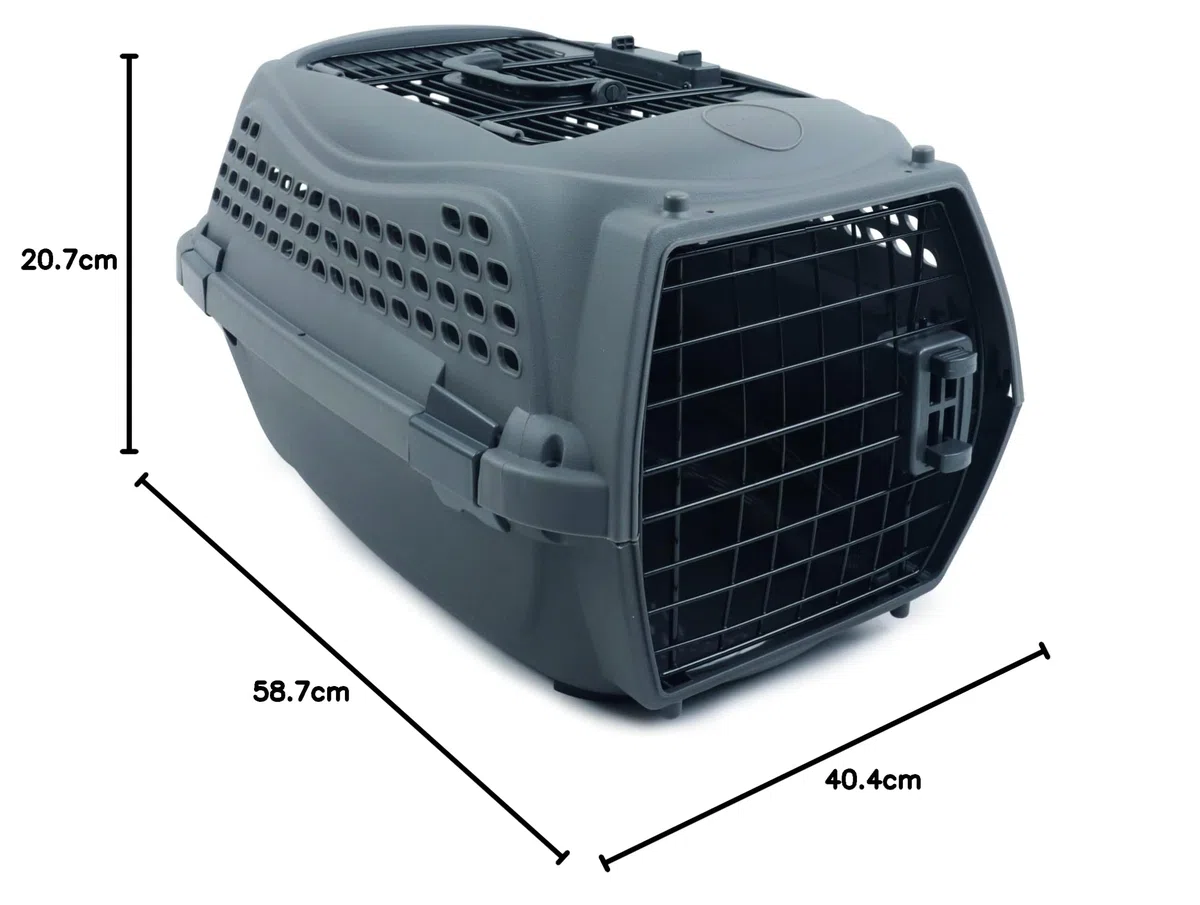 MPETS Sac de Transport Eco Giro M Chat Gris foncé Plastique