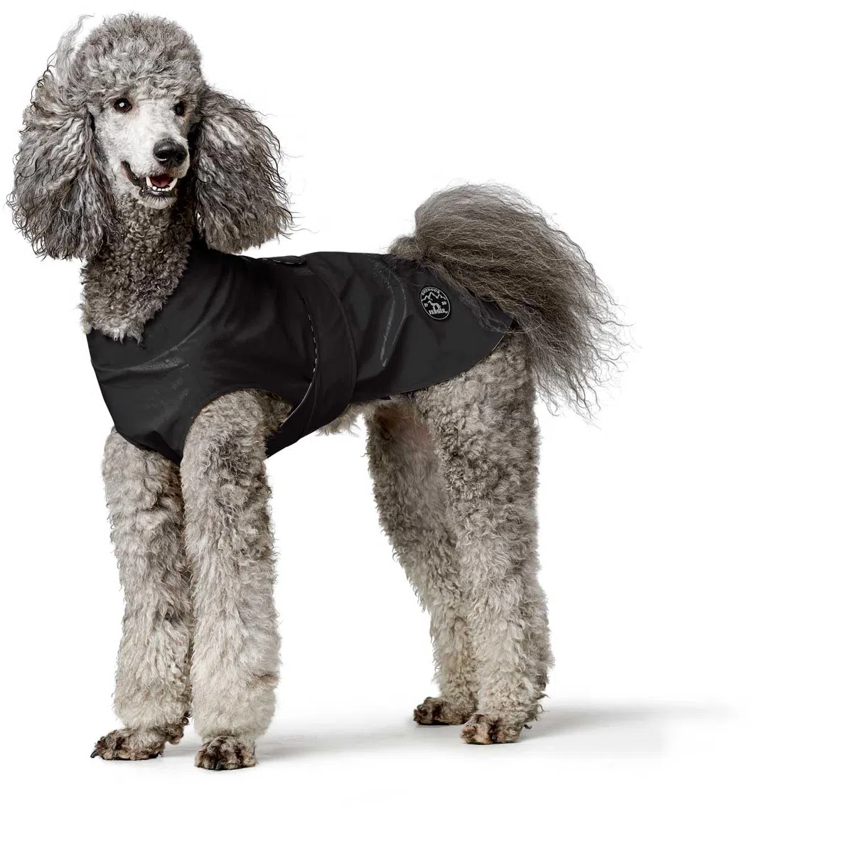HUNTER Manteau de Pluie pour Chien Milford, Couleur : Noir, Coupe Ergonomique pour Une Protection optimale, réglable Individuellement, Fermeture éclair pour Porte-Vaisselle, Facile d'entretien et