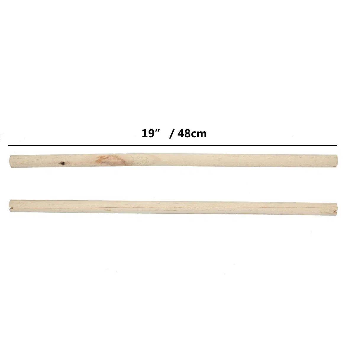 AB Tools Lot de 6 perchoirs en bois pour canari, perruche, calopsitte, perroquet, accessoires pour cage à oiseaux, 48,3 cm