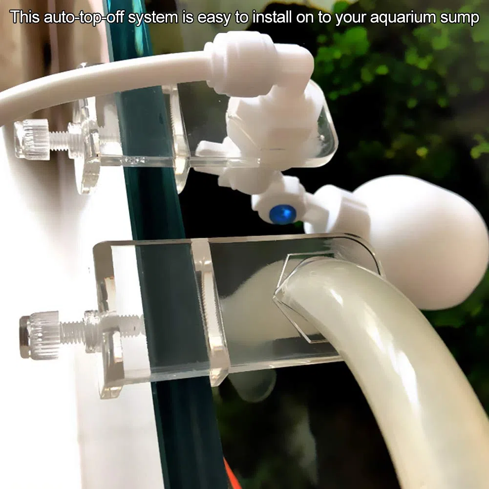 Joyzan Contrôleur D'eau Automatique pour Aquarium, Remplisseur Réglable De Niveau D'Eau En Plastique Remplissage Système Régulation du Montage Robinet Fotteur Poissons D'Aquarium à Bille Flottant