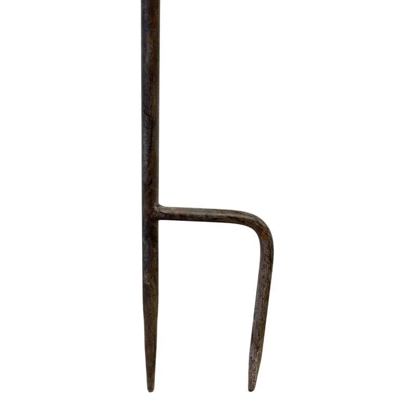 Bain Oiseau Fleur Coupelle à Oiseau Bénitier sur Pic Fonte et Acier Patiné Marron Tuteur 14,5x17,5x87cm