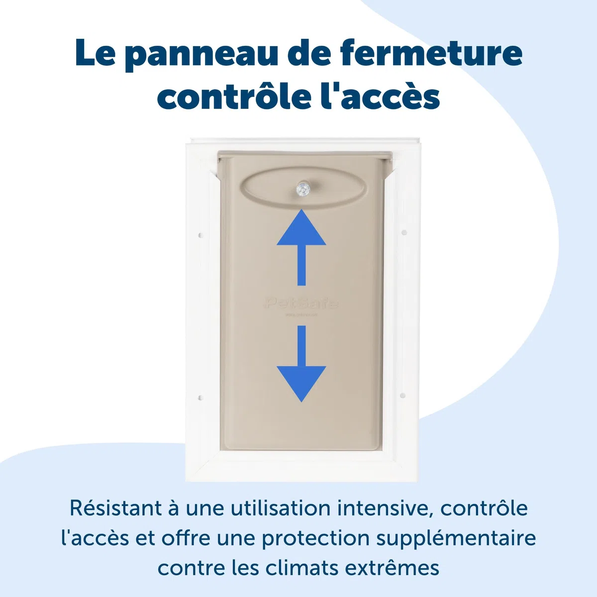 PetSafe - Porte pour Animaux de Compagnie en Aluminium - Design Durable, Installation Facile, Joint Résistant aux Intempéries, pour Plusieurs Animaux - XL