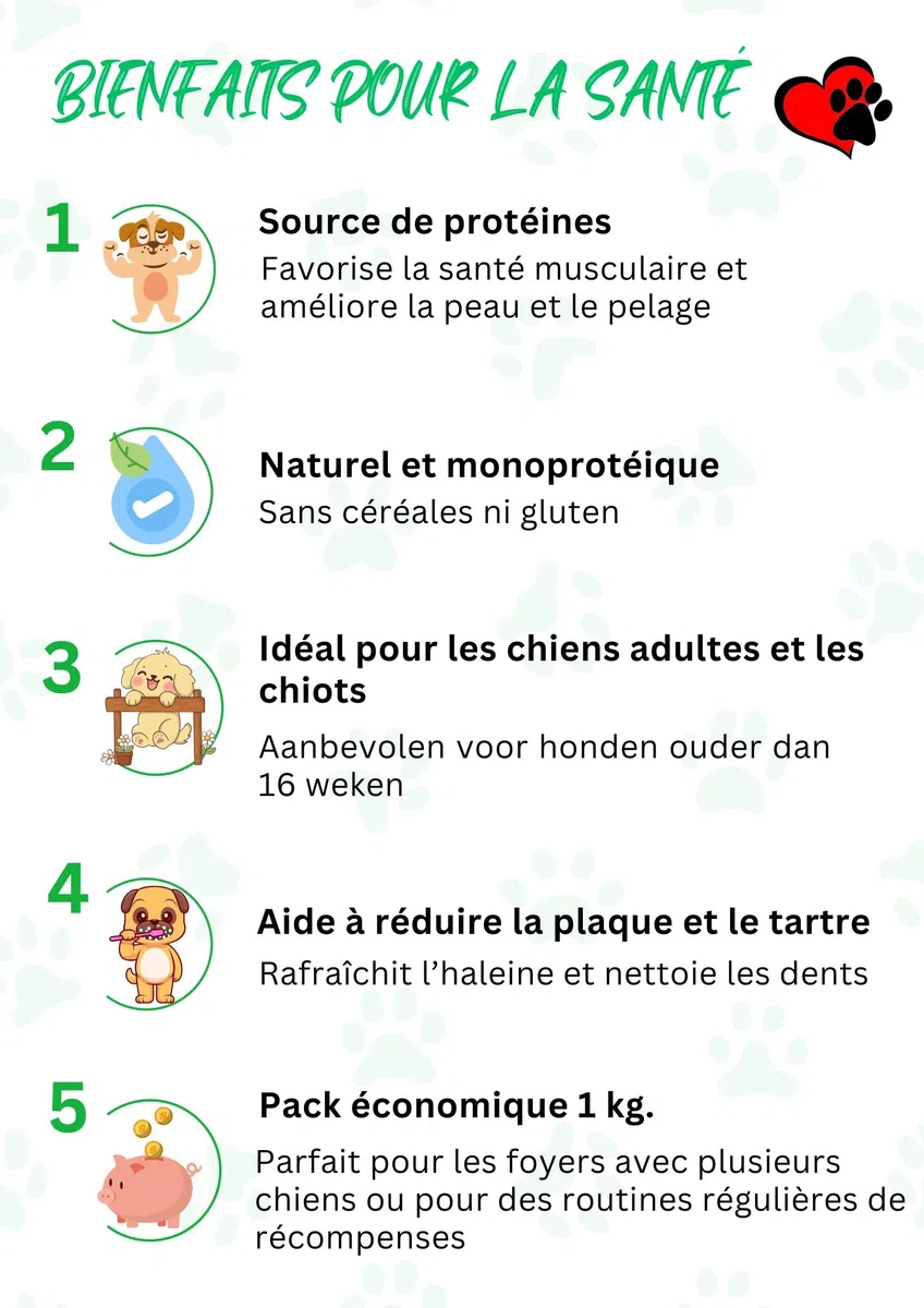 Friandises Naturelles pour Chiens, Cartilage de bœuf – Lot 700g. | Mastication Déshydratée Savoureuse et Saine