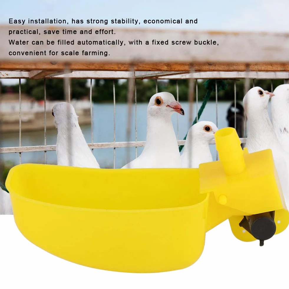 12 Pcs Tasses D'eau De Caille Pigeon Abreuvoir Automatique Oiseaux Abreuvoir Mangeoire Tasse À Boire Bol Volaille Système D'arrosage Des Oiseaux Outils D'agriculture pour Cage Accrocher Buveur Élevage