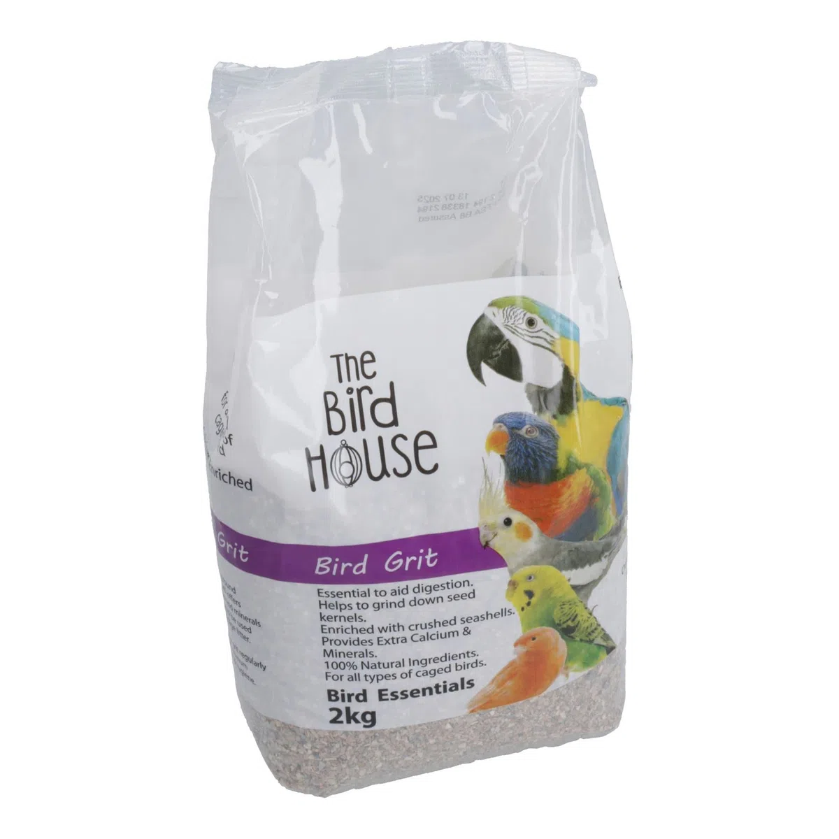 AB Tools Litière pour cage à oiseaux 2 kg avec huîtres moulues calcium et minéraux Aide à la digestion
