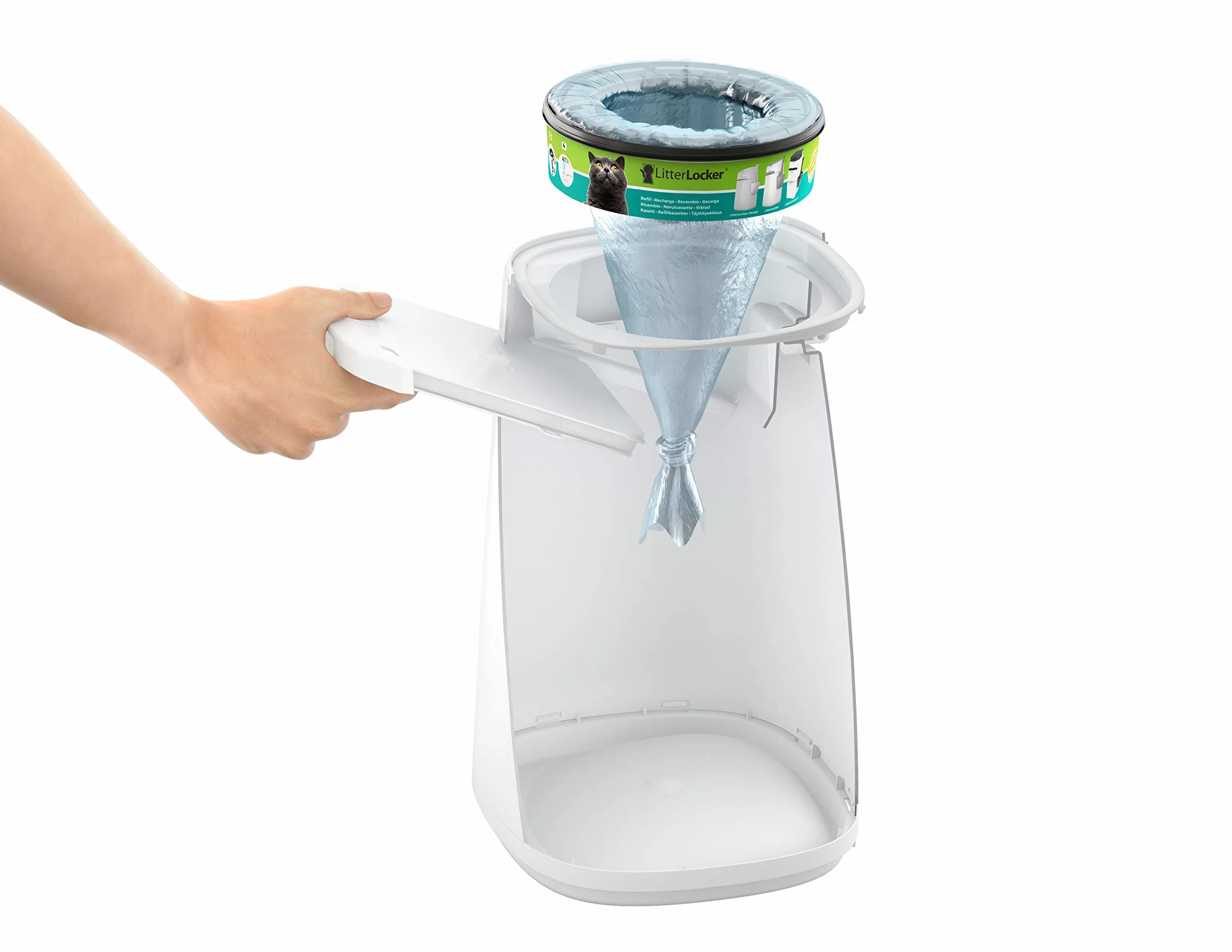 Lot de 3 recharges Rondes Compatible avec la Poubelle LitterLocker II et la Poubelle LitterLocker Design