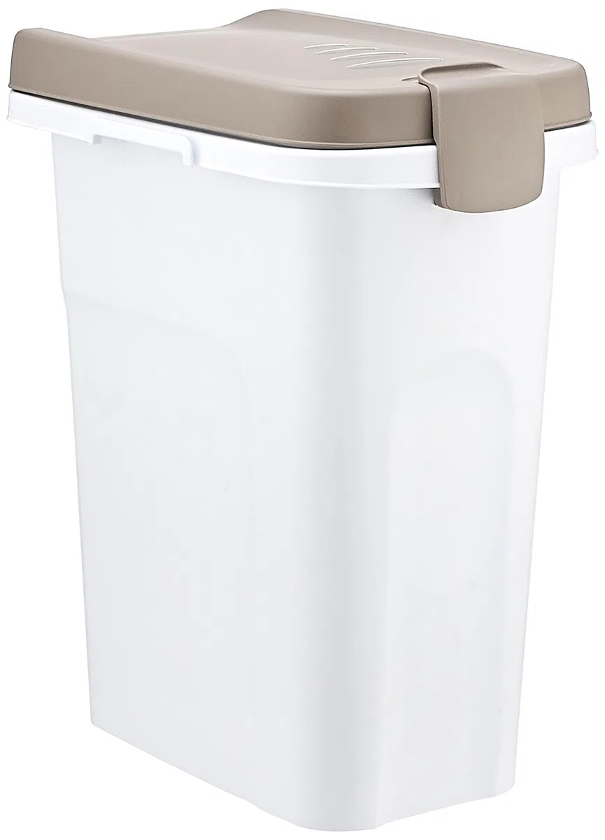 Stefanplast Conteneur Petfood Brun/Blanc, 15l pour Chien Petit