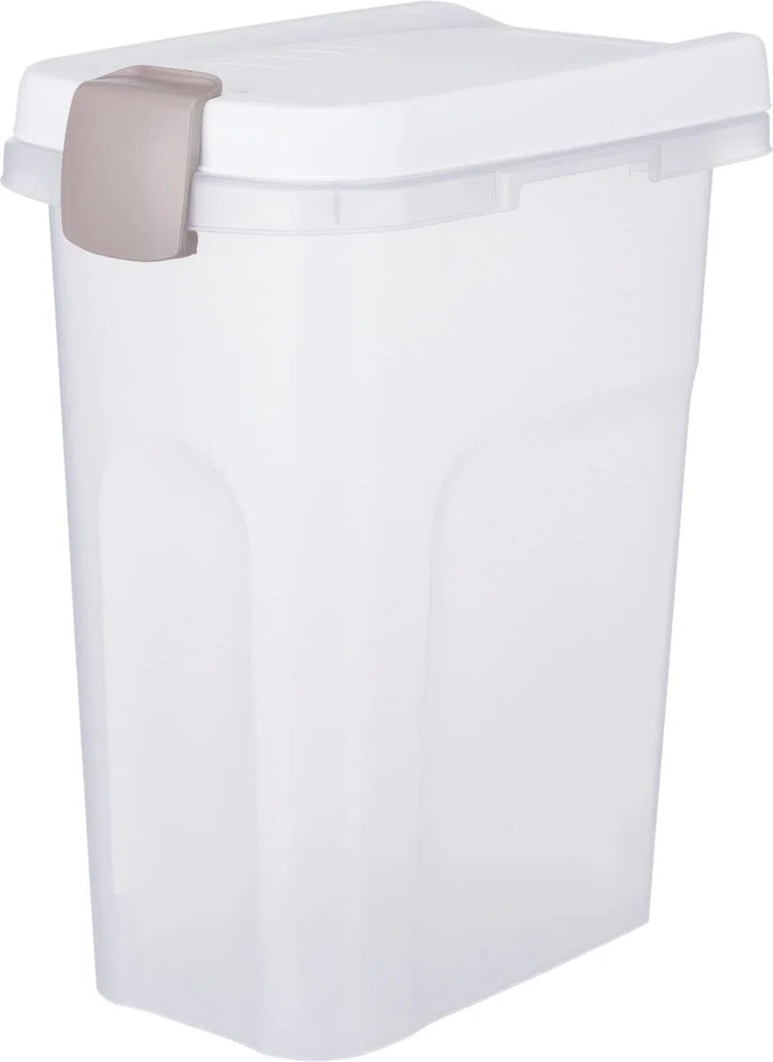 Trixie Baril de Nourriture Transparent/Blanc 15 L/22 x 41 x 33 cm
