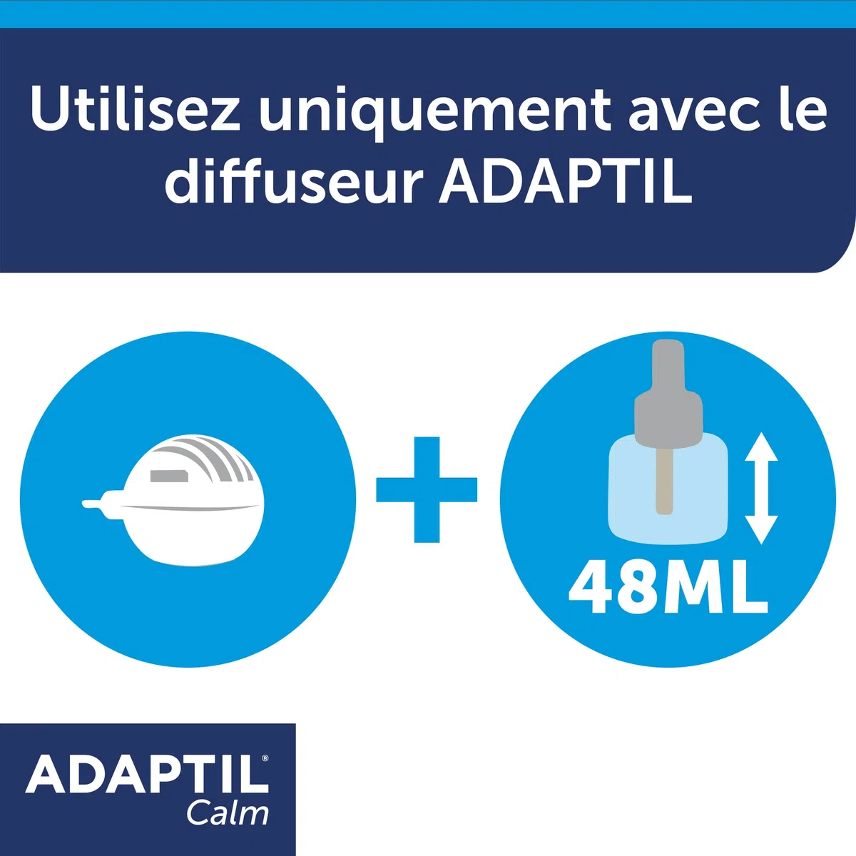 ADAPTIL Calm – Anti-stress pour chien – Diffuseur + Recharge 48 ml