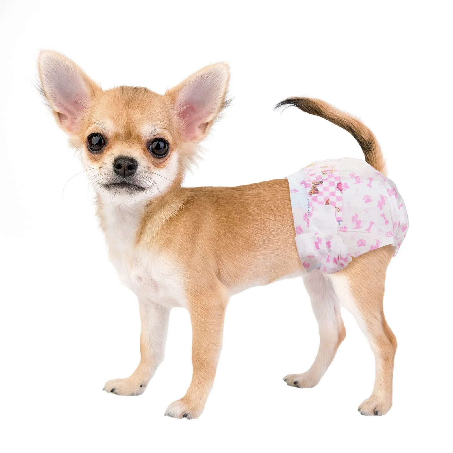 Dono Couches pour Chiens Femelles, 45 pièces, Couches Super absorbantes pour Chiens, Couches pour Chiots avec Technologie Gel Flash Dry, Couches pour Chats étanches pour Chiens en Chaleur
