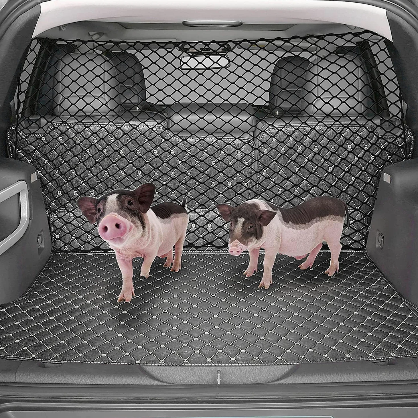 Barrière De Voiture pour Chien, Filet De Séparation Praktisches Sicherheitsbarriere für den Kofferraum - 120 * 70cm