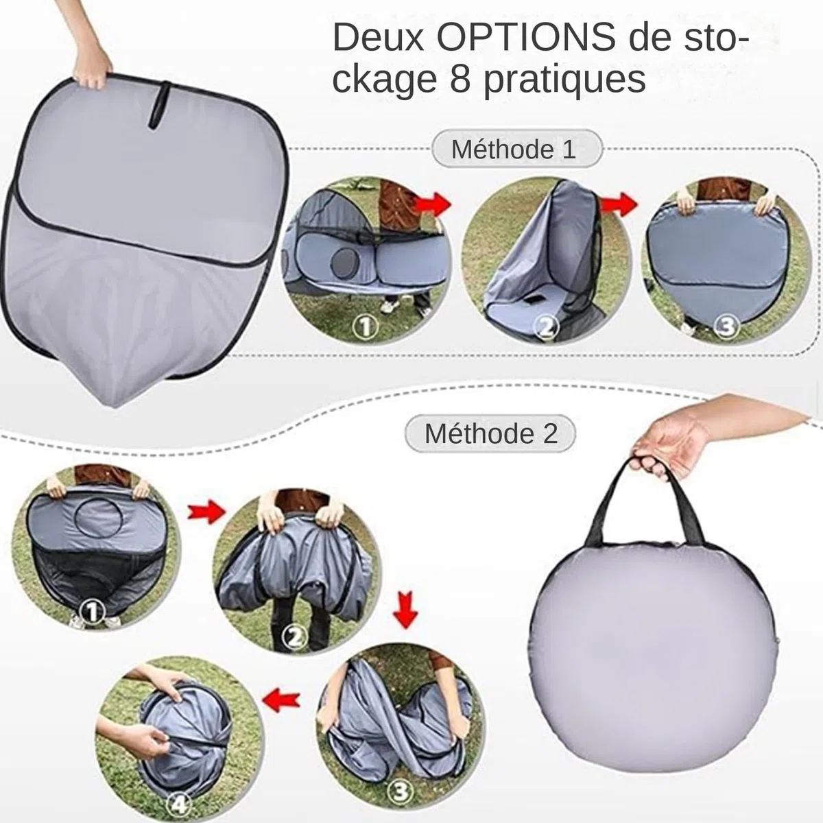 Parc d'Extérieur pour Chats - Parc d'exercice pour Chaton avec Tente et Tunnel - Maison Pliable Interractive Aire de Jeu Exercice pour Chaton Chiot Et Petits Animaux Voyage Extérieur
