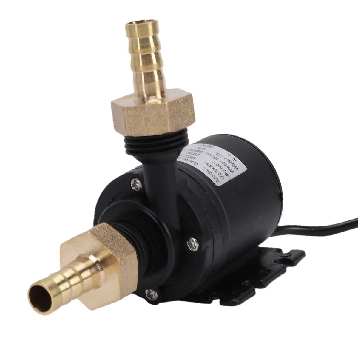 Zunate Pompe Submersible à Tête 800L/H 5M pour Système de Circulation Solaire de Fontaine, Pompe de Circulation D'eau à Moteur sans Balais Silencieux avec Connecteur en Laiton (Prise UE)
