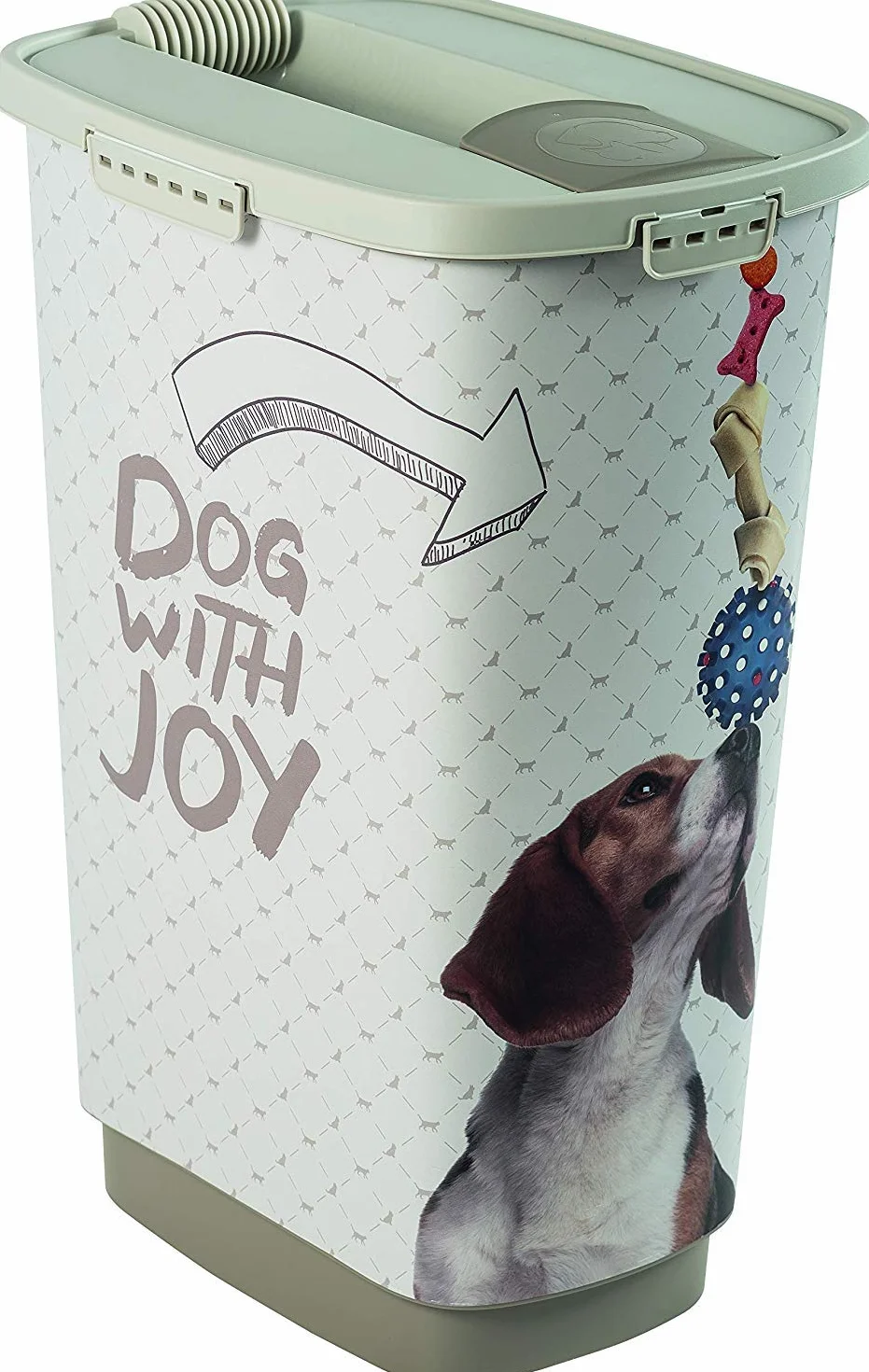 Rotho Conteneur Croquettes Chien 50 l Hermétique avec Couvercle et Pelle