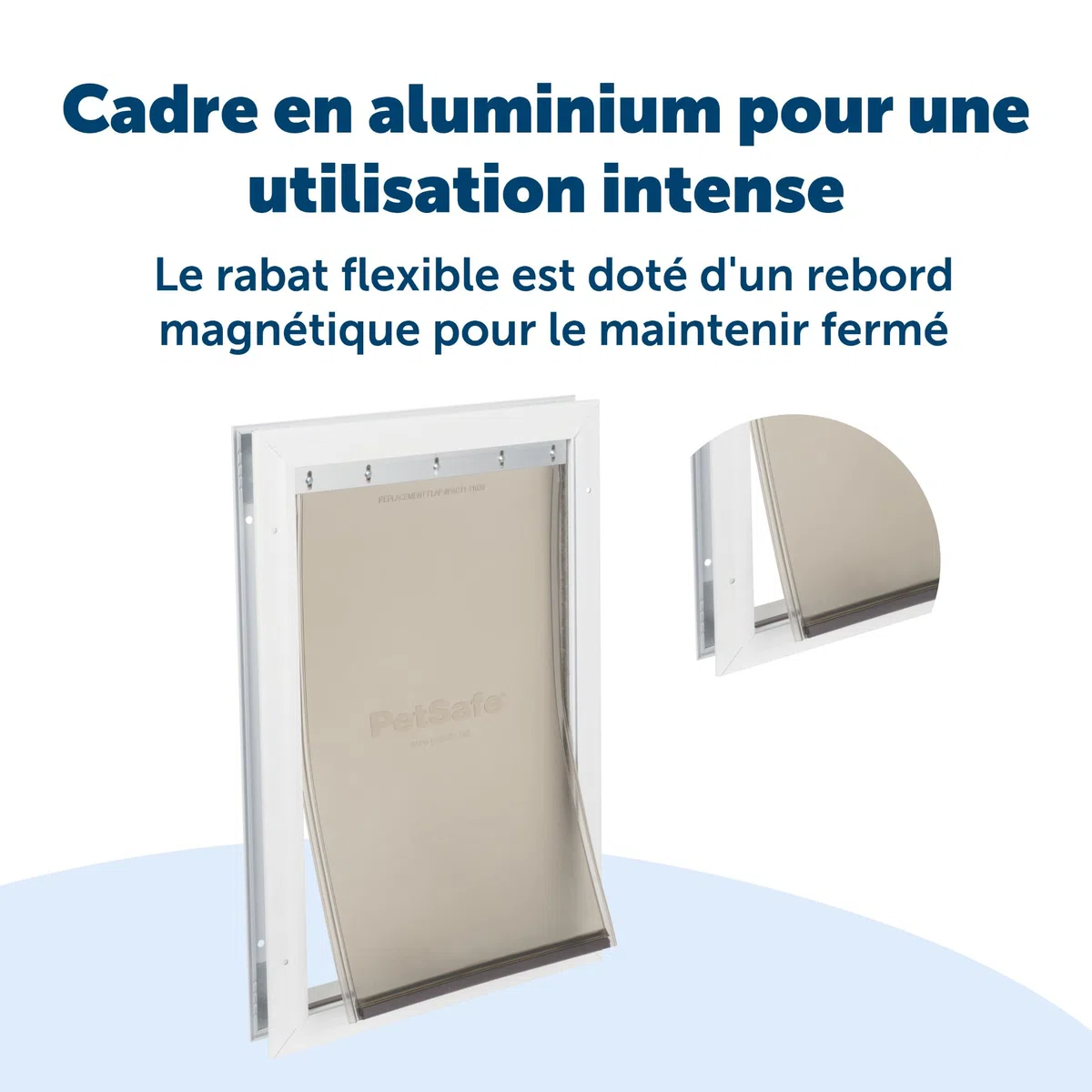 PetSafe - Porte pour Animaux de Compagnie en Aluminium - Design Durable, Installation Facile, Joint Résistant aux Intempéries, pour Plusieurs Animaux - XL