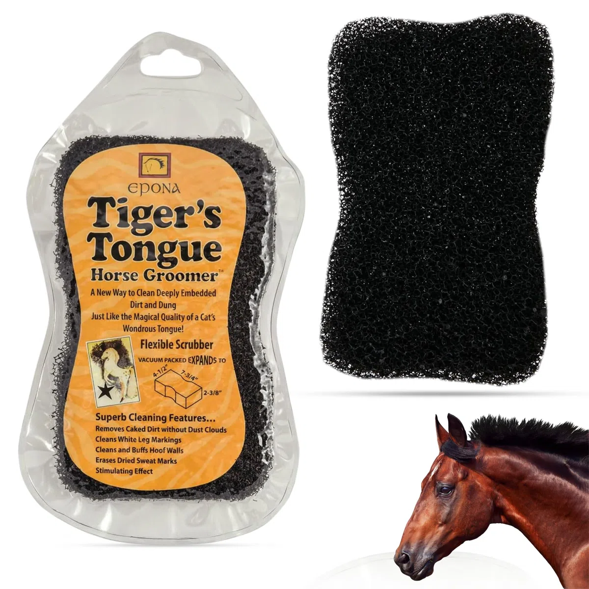 Epona 0757475332685 Tiger's Tongue Horse Groomer