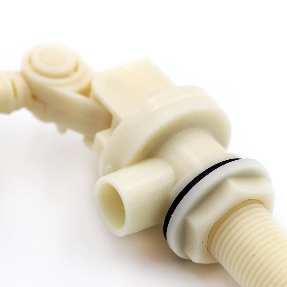 Vannes à Flottante 1/2", Tube d'alimentation Automatique avec Bras Réglable pour Bassins, Abreuvoirs, Fontaines, Réservoirs d'eau, Aquariums et Aquaculture, Lot de 2