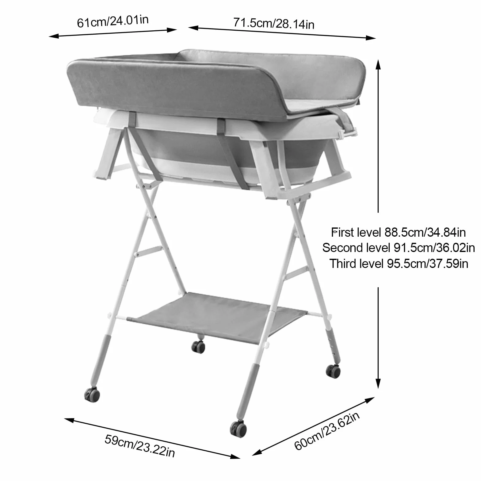 Baignoire 2 en 1 pour chien - Station de lavage pliable pour le bain et le toilettage - Baignoire de douche portable pliable pour petits chiens, chats et animaux domestiques avec 3 vitesses