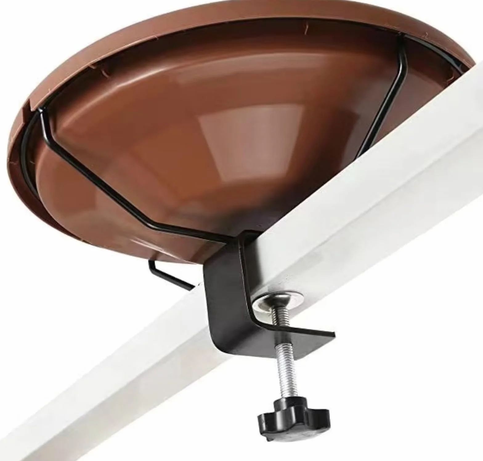 Bain d'oiseaux pour balcon et jardin, bol de bain réglable, abreuvoir à oiseaux suspendu résistant au gel pour balustrade de balcon, chauve-souris montée sur le pont, pour balustrades de terrasse